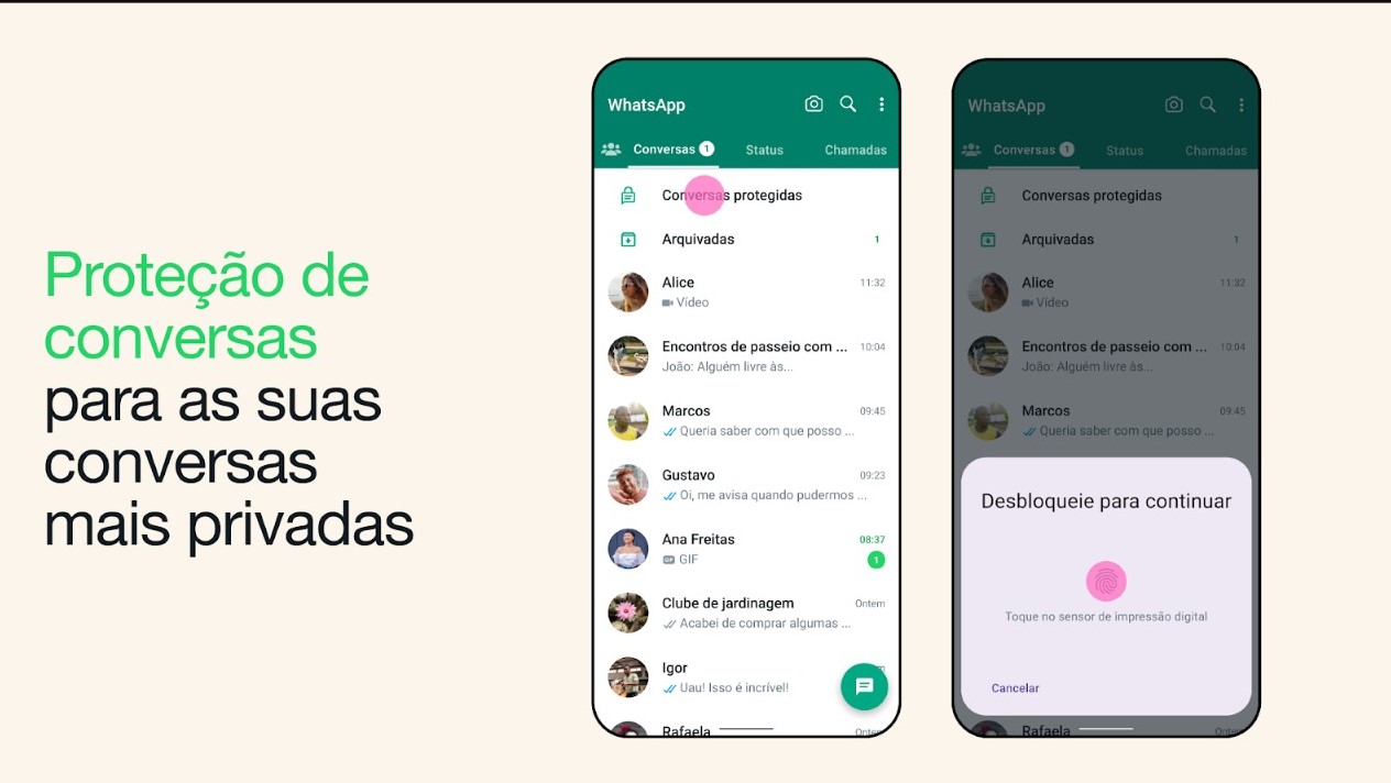 WhatsApp agora bloqueia conversas com senha e biometria; saiba como usar 13