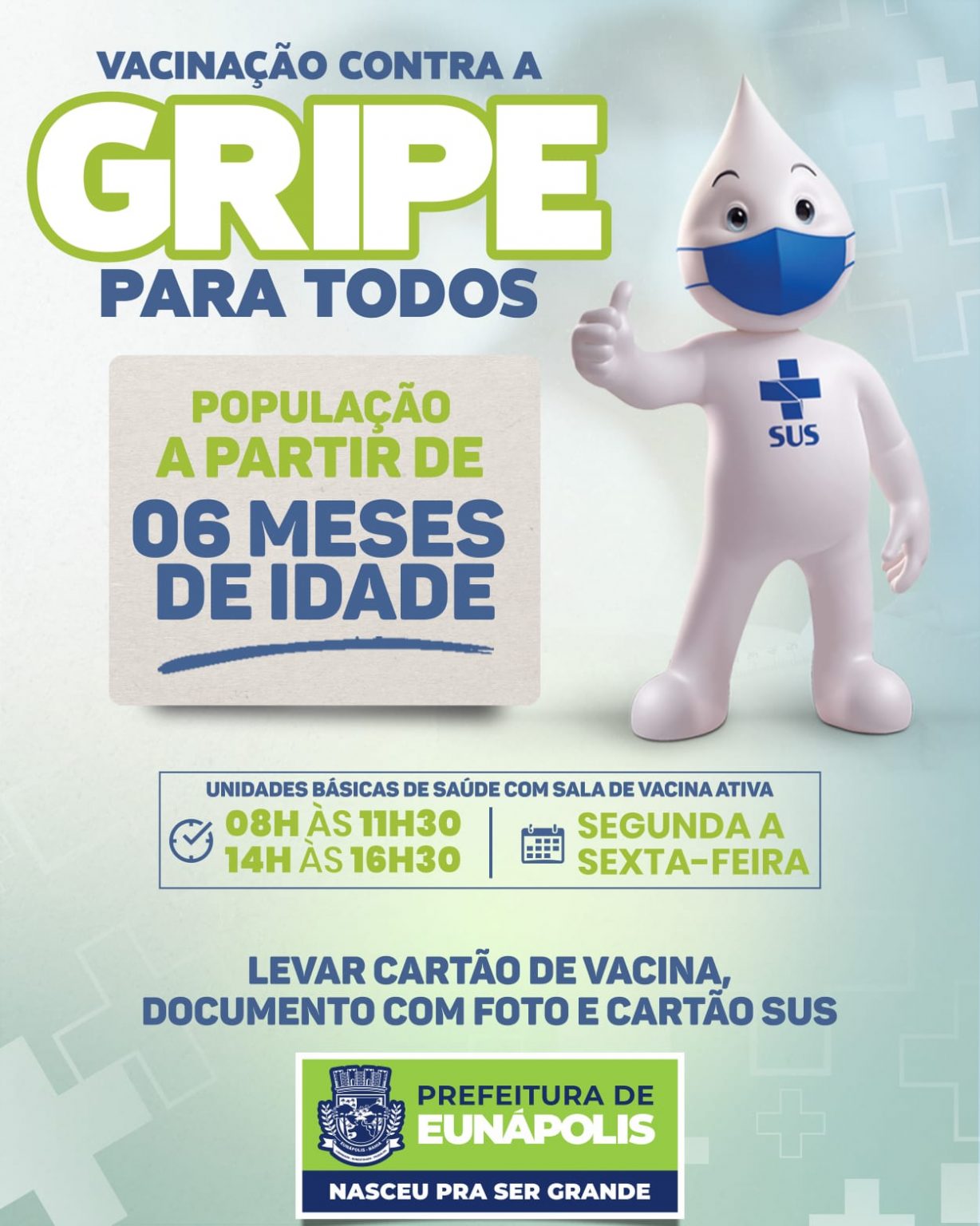 Saúde libera vacina contra gripe para pessoas a partir dos seis meses em Eunápolis Saúde libera vacina contra gripe para pessoas a partir dos seis meses em Eunápolis 10