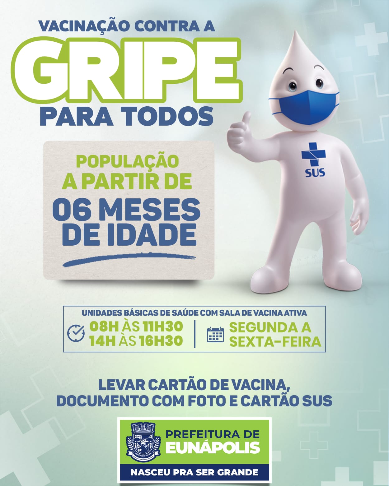 Saúde libera vacina contra gripe para pessoas a partir dos seis meses em Eunápolis 2