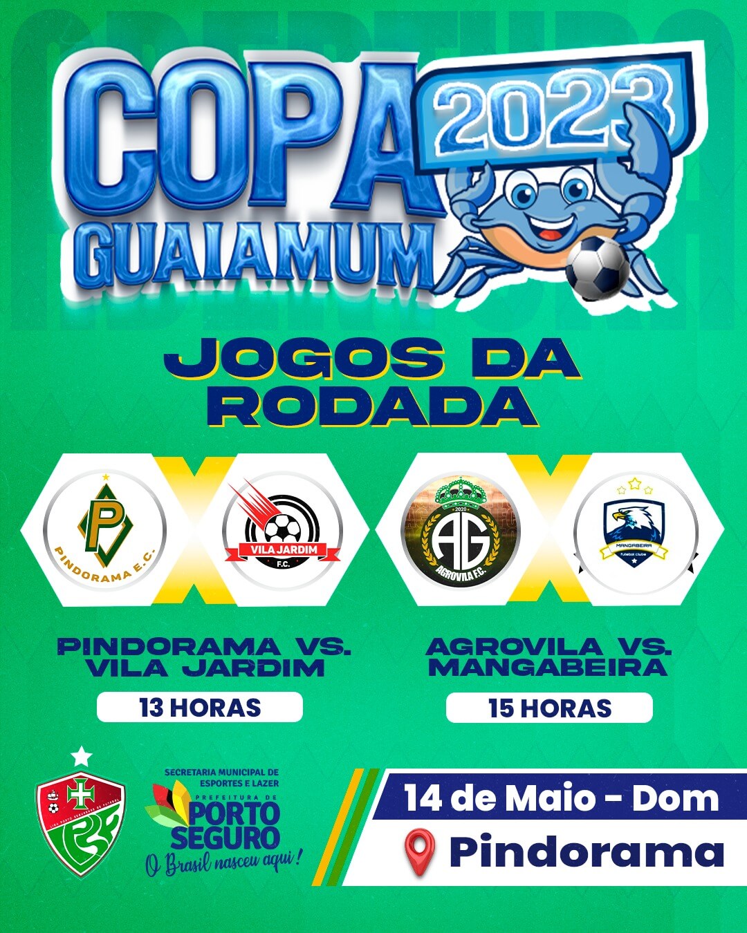 DOMINGO DE MUITO FUTEBOL NA TERRA MÃE DO BRASIL 22