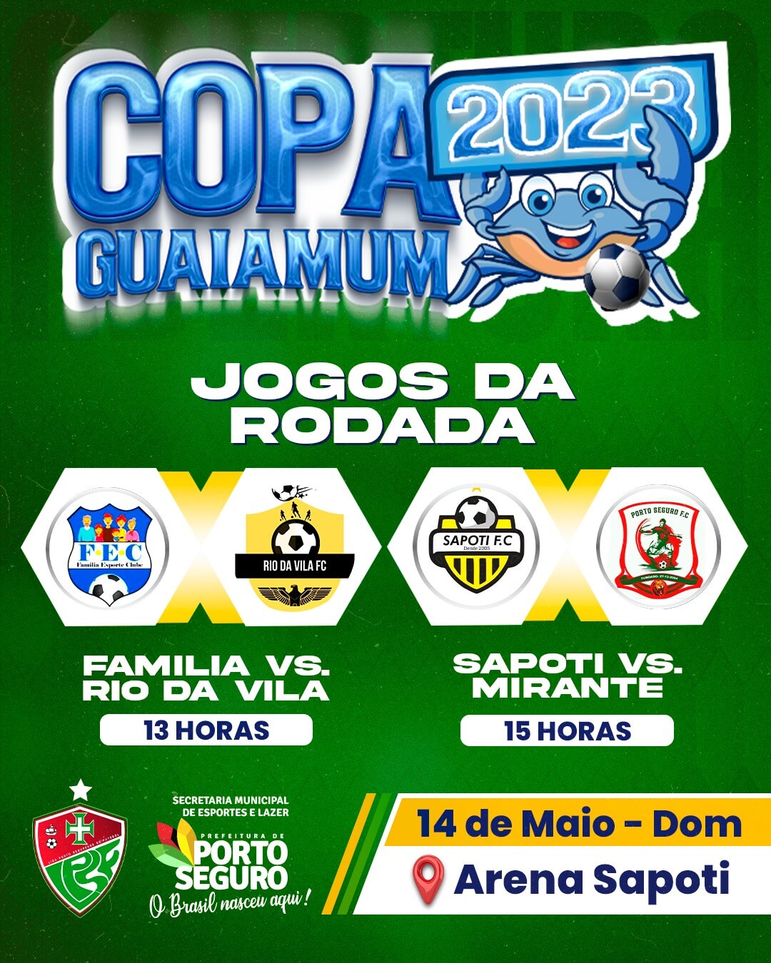 DOMINGO DE MUITO FUTEBOL NA TERRA MÃE DO BRASIL 21