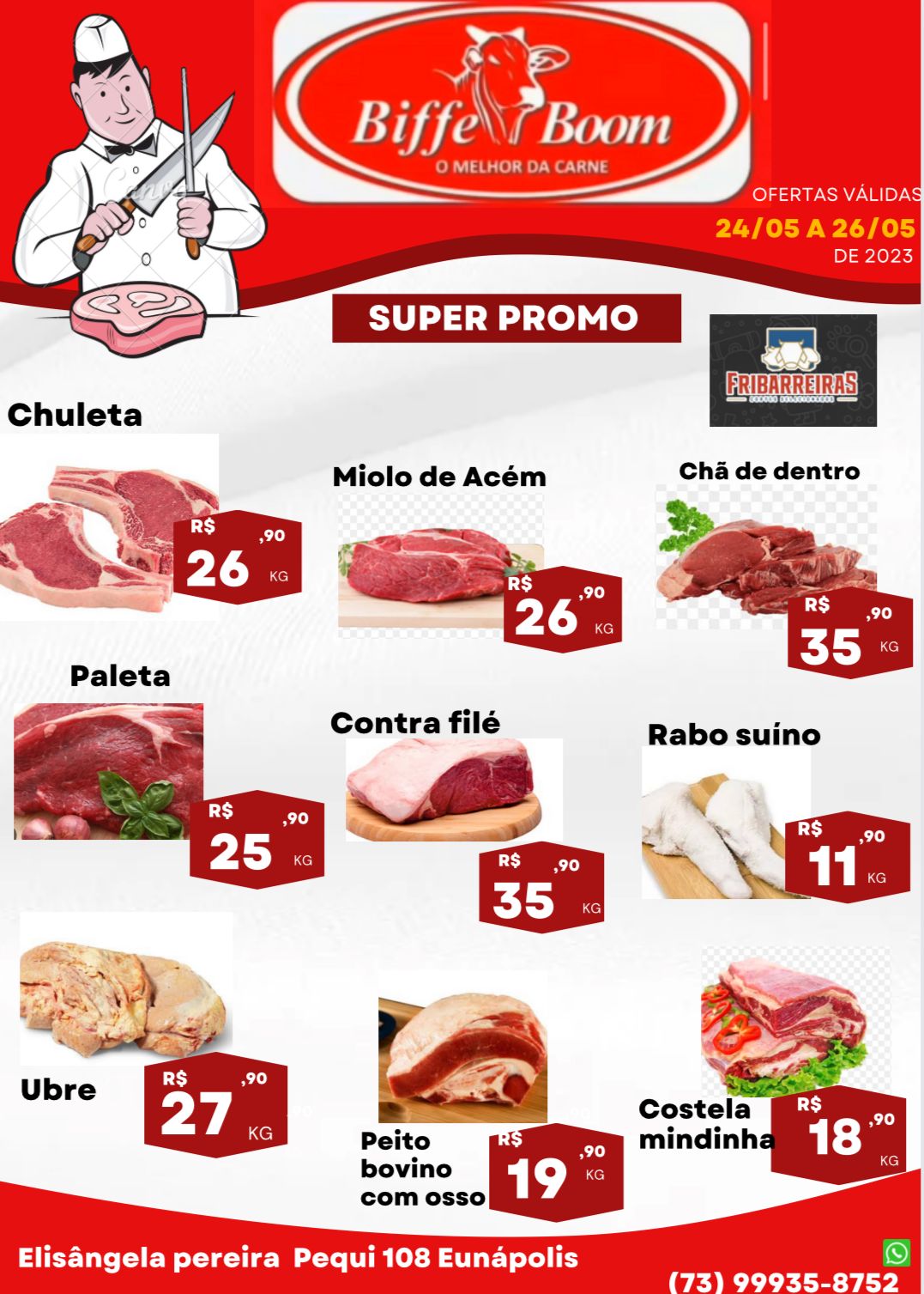 Eunápolis : Confira as ofertas da Semana – Açougue Biffe Boom – Ofertas Válidas 24/05 a 26/05/23 18
