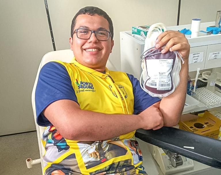 Agentes de trânsito de Porto Seguro se mobilizam para reforçar estoque de sangue do Hemoba 7