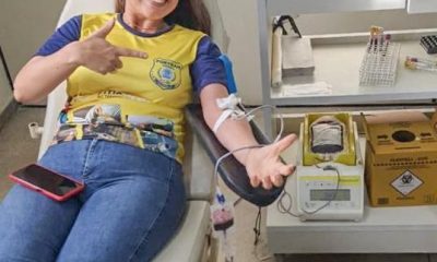 Agentes de trânsito de Porto Seguro se mobilizam para reforçar estoque de sangue do Hemoba 45
