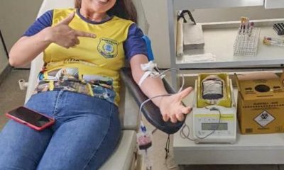Agentes de trânsito de Porto Seguro se mobilizam para reforçar estoque de sangue do Hemoba 8