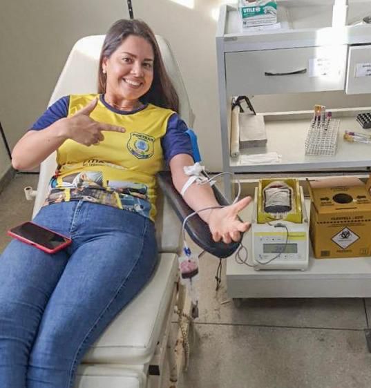 Agentes de trânsito de Porto Seguro se mobilizam para reforçar estoque de sangue do Hemoba 7