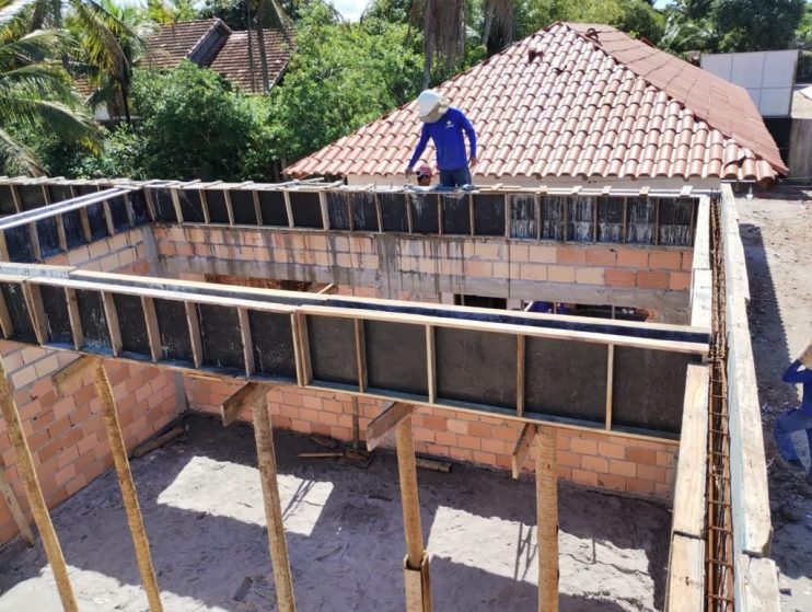 Continuam as obras de construção da Escola Municipal de Caraíva 12