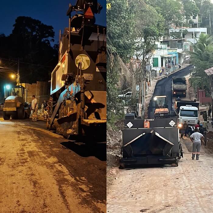 Ladeira do Guanabara está sendo asfaltada 7