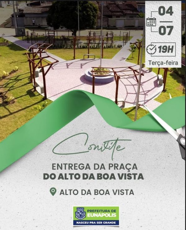 Prefeita Cordélia Torres inaugura construção da praça do bairro Alto da Boa Vista nesta terça-feira 10