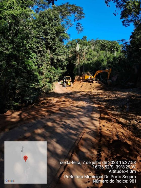 PROBLEMA RESOLVIDO - Trecho da Matinha, na estrada que liga Trancoso a Itaporanga, recebe ação completa de infraestrutura 12