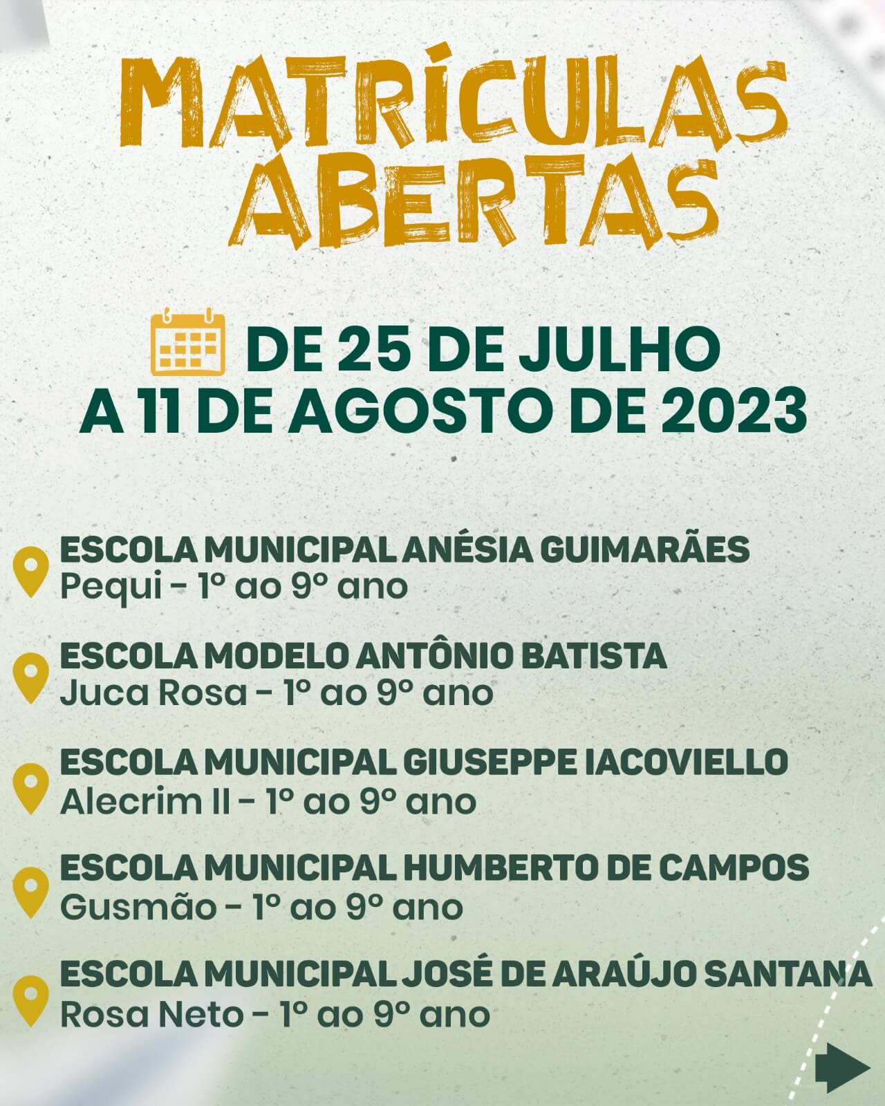 Prefeitura de Eunápolis abre matrículas para Educação de Jovens, Adultos e Idosos 62