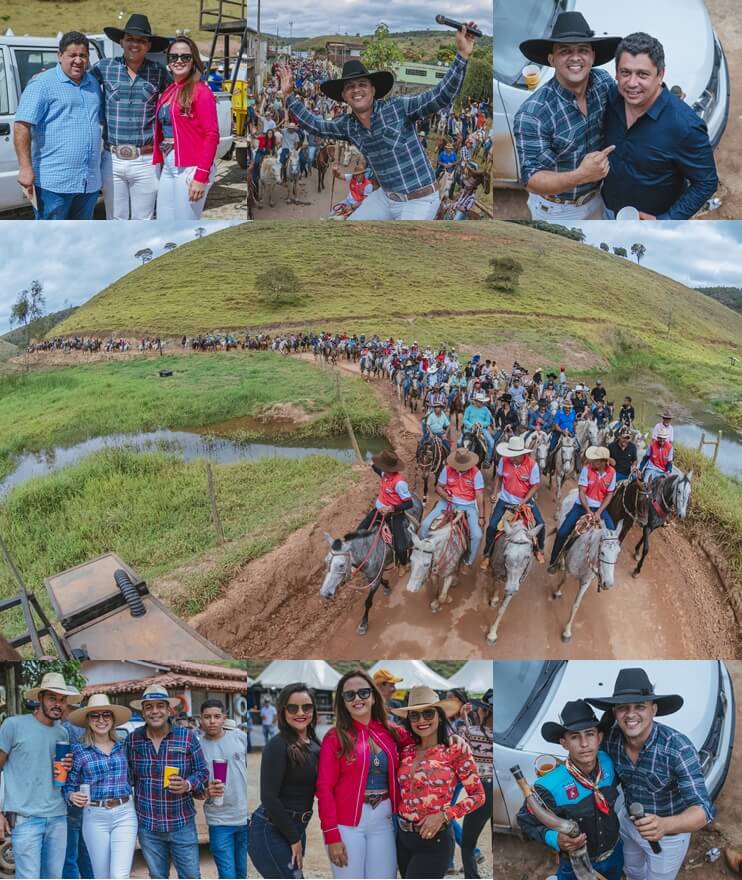 Centenas de cavaleiros de amazonas participam da Cavalgada da Festa do Freigasparense Ausente 2023 24