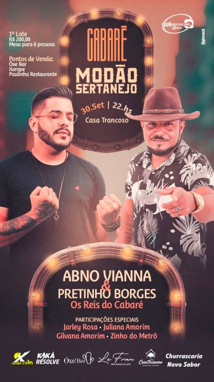 CABARÉ MODÃO SERTANEJO - EUNÁPOLIS-BA 5