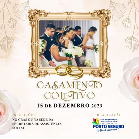 Prefeitura de Porto Seguro promoverá Casamento Coletivo 13