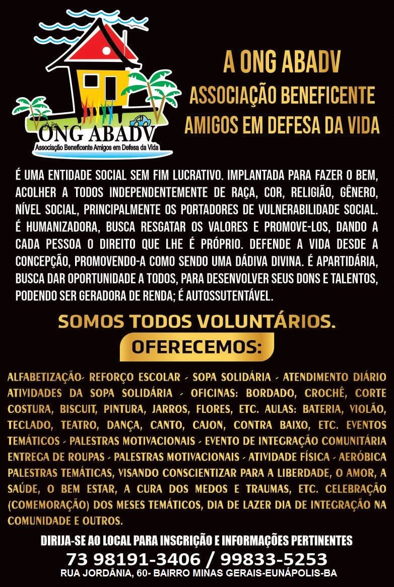 A ONG ABADV Pensando em você está trazendo uma série de cursos de salgados gratuitamente 9