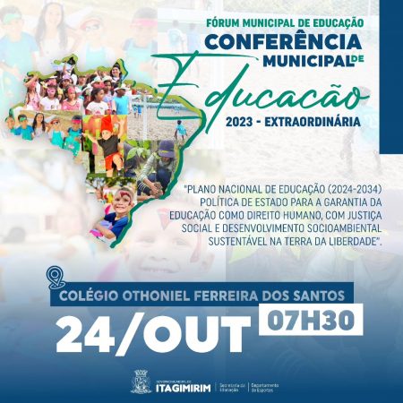 Itagimirim Conferência Municipal de Educação acontece nesta terça-feira (24) 7
