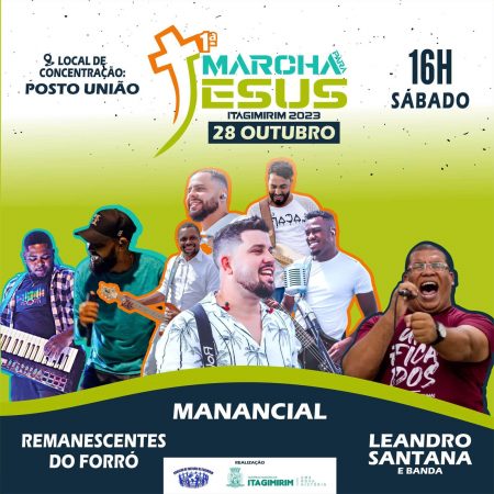 1ª Marcha Para Jesus de Itagimirim será realizada neste sábado (28) 9