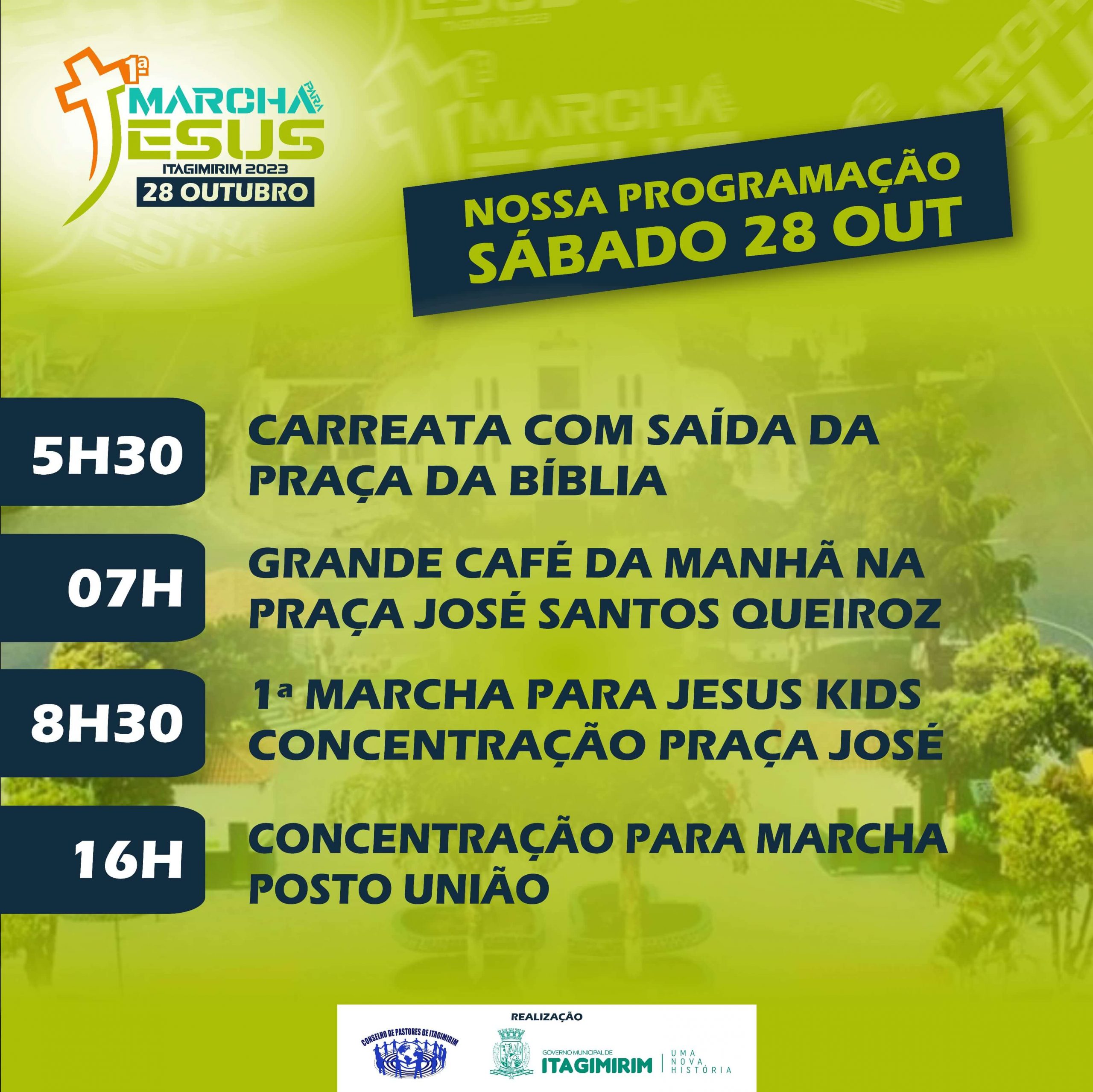 1ª Marcha Para Jesus de Itagimirim será realizada neste sábado (28) 5