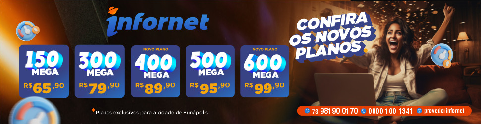 Precisando de Internet Ultra Rápida com qualidade? Contrate Infornet e confira os novos planos 5