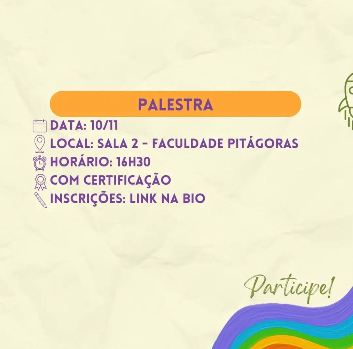 Eunápolis: Palestra e Oficina "Respirando Melhor", acontecerá nesta sexta na Faculdade Pitágoras 6