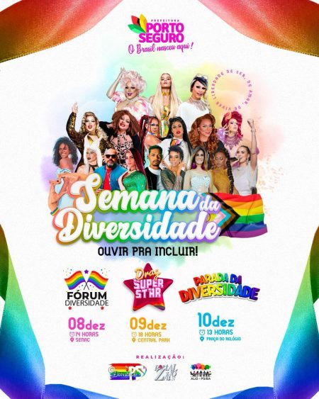Semana da Diversidade agita Porto Seguro nos dias 8, 9 e 10 de dezembro 17