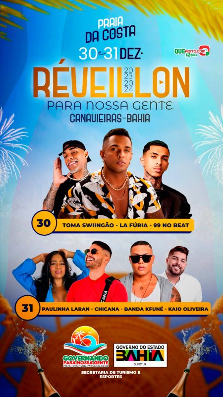 Réveillon para Nossa Gente em Canavieiras: Celebração Pública na deslumbrante Praia da Costa com Atrações Incríveis! 12