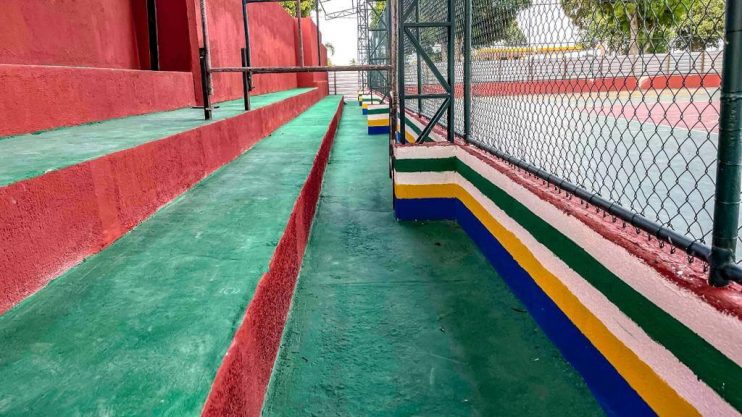 Reforma de quadras esportivas beneficia comunidades do Vila Jardim e Pindorama 9