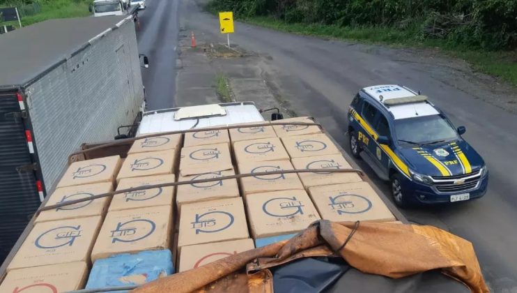 Caminhão com 425 mil maços de cigarros contrabandeados é apreendido pela PRF no Sul da Bahia 4