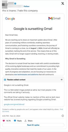 Gmail será encerrado pelo Google? Entenda mudança no serviço 6