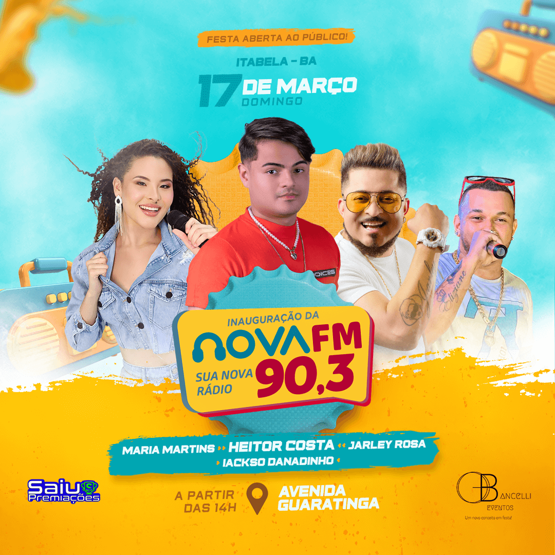 Heitor Costa se apresenta neste domingo na Inauguração da Rádio Nova Fm (90,3), em Itabela 5