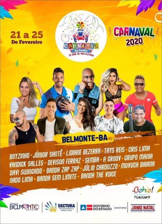 Vem aí o Carnaval de Belmonte 2020 com diversas atrações 8