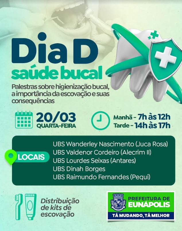 Eunápolis se prepara para o Dia D da Saúde Bucal no dia 20 de março 5