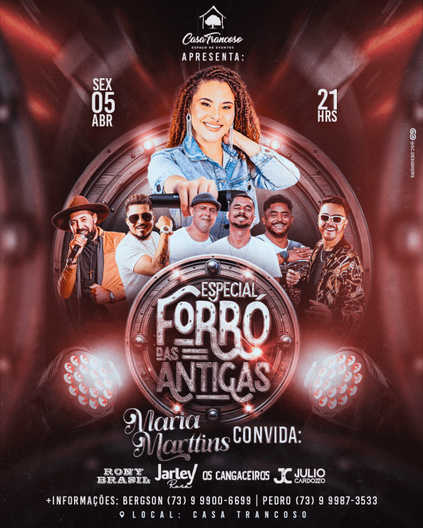 “Maria Convida: Especial Forró das Antigas” acontece nesta sexta-feira (05/04) na Casa Trancoso em Eunápolis/BA “Maria Convida: Especial Forró das Antigas” acontece nesta sexta-feira (05/04) na Casa Trancoso em Eunápolis/BA 4