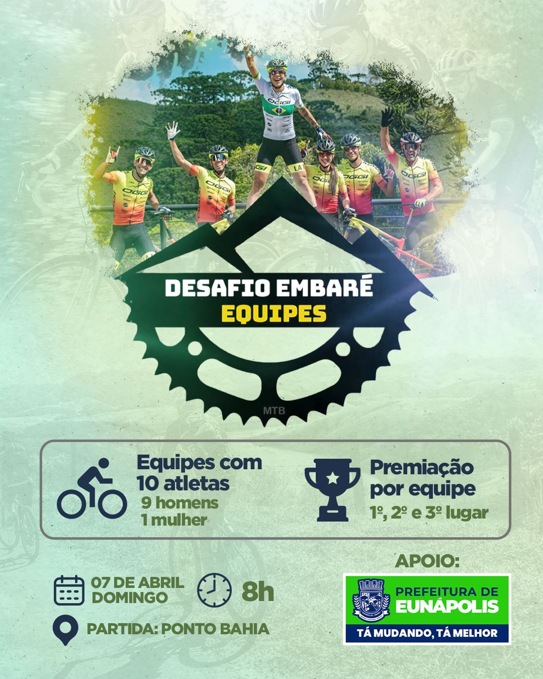 Em alusão ao Dia Mundial da Saúde, Prefeitura de Eunápolis apoia o Desafio Embaré de ciclismo que ocorre neste domingo 2