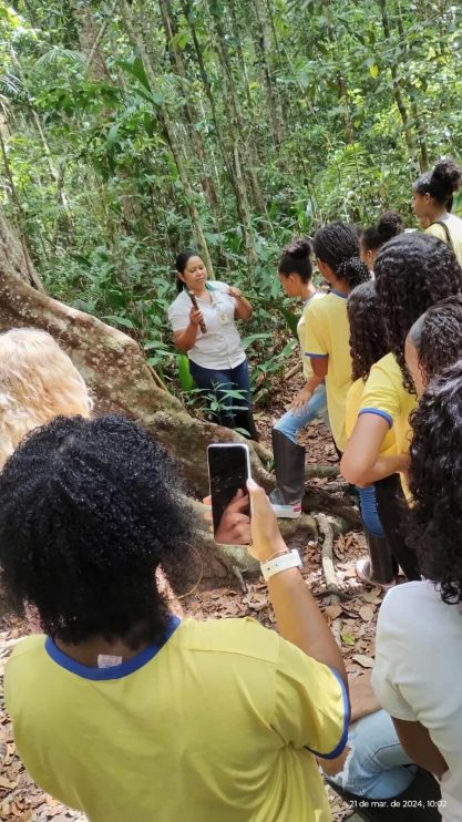 EDUCAÇÃO AMBIENTAL: Projeto Conhecer para Preservar leva estudantes da Escola Municipal Helena Rebocho à RPPN Veracel 11