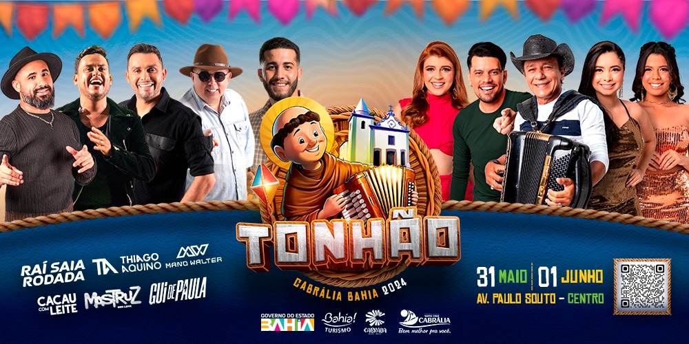 VEM AÍ O TONHÃO 2024! Raí Saia Rodada, Mastruz com Leite, Cacau com Leite, Thiago Aquino e Mano Walter são as atrações confirmadas! Confira a programação completa! 5