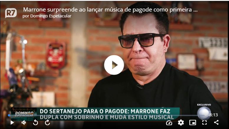 Marrone surpreende ao lançar música de pagode como primeira voz 2