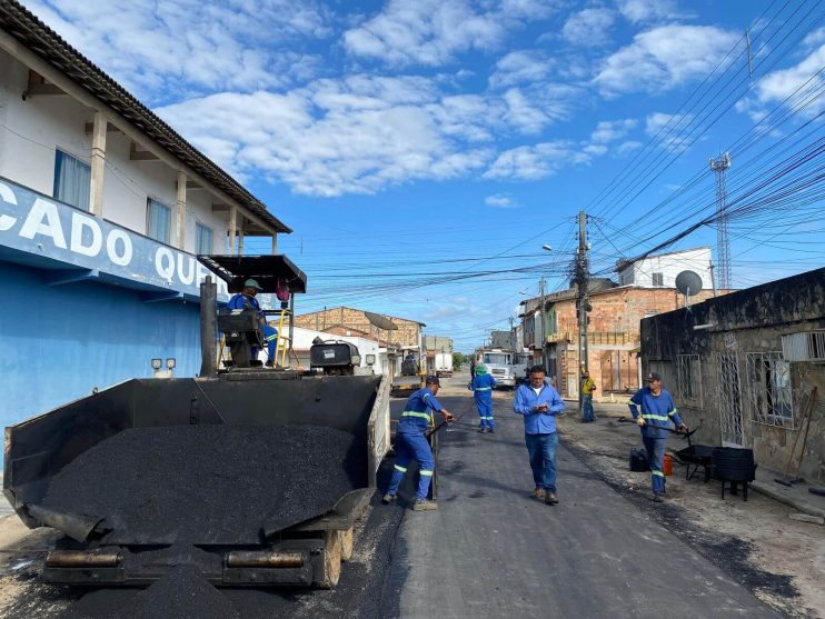 Cordélia confere obras no Pequi e anuncia etapa com mais de 25 mil m² de asfalto na cidade 13