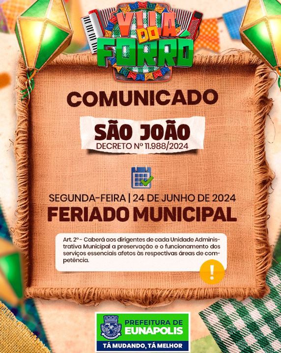 Prefeita Cordélia decreta feriado municipal de São João no dia 24 de junho 5