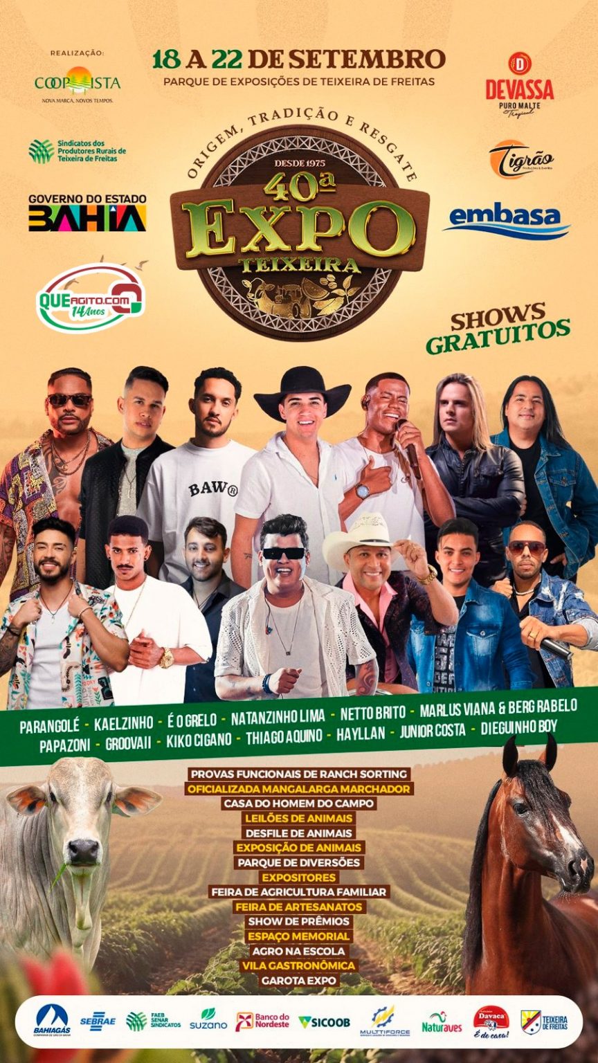 Vem aí a 40ª Expo Teixeira com grandes atrações Vem aí a 40ª Expo Teixeira com grandes atrações 6