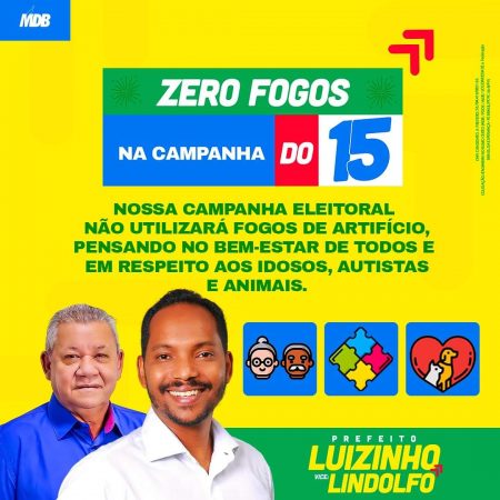 Luizinho decide não utilizar fogos de artifício barulhentos durante a campanha eleitoral em Itagimirim 11
