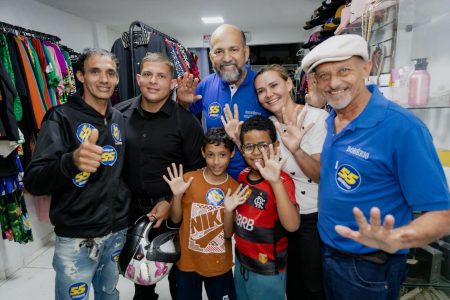 Robério é recebido com grande alegria no Parque da Renovação 13