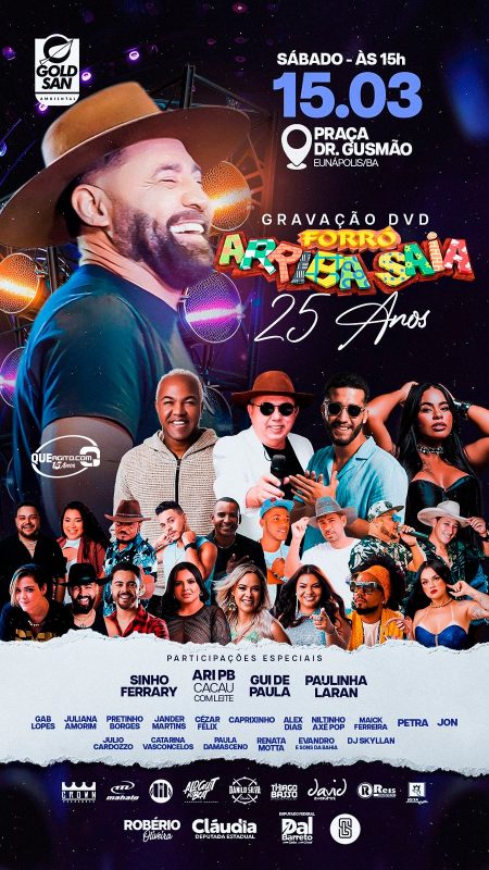 GRAVAÇÃO DVD FORRÓ ARRIBA SAIA 25 ANOS - EUNÁPOLIS-BA 4