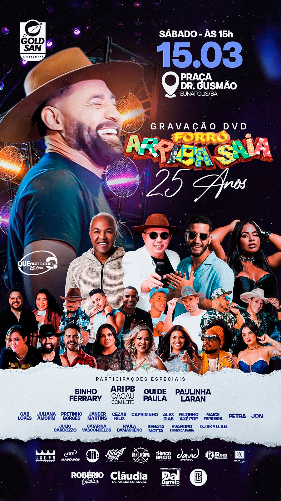 GRAVAÇÃO DVD FORRÓ ARRIBA SAIA 25 ANOS - EUNÁPOLIS-BA 4