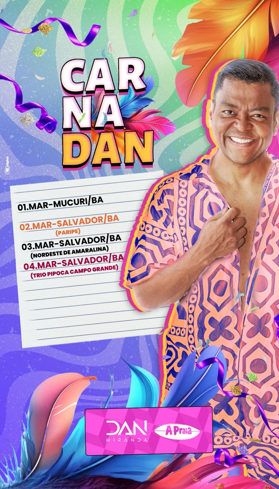 Dan Miranda Agita Nordeste de Amaralina no Dia 3 de Março com Show Imperdível 5