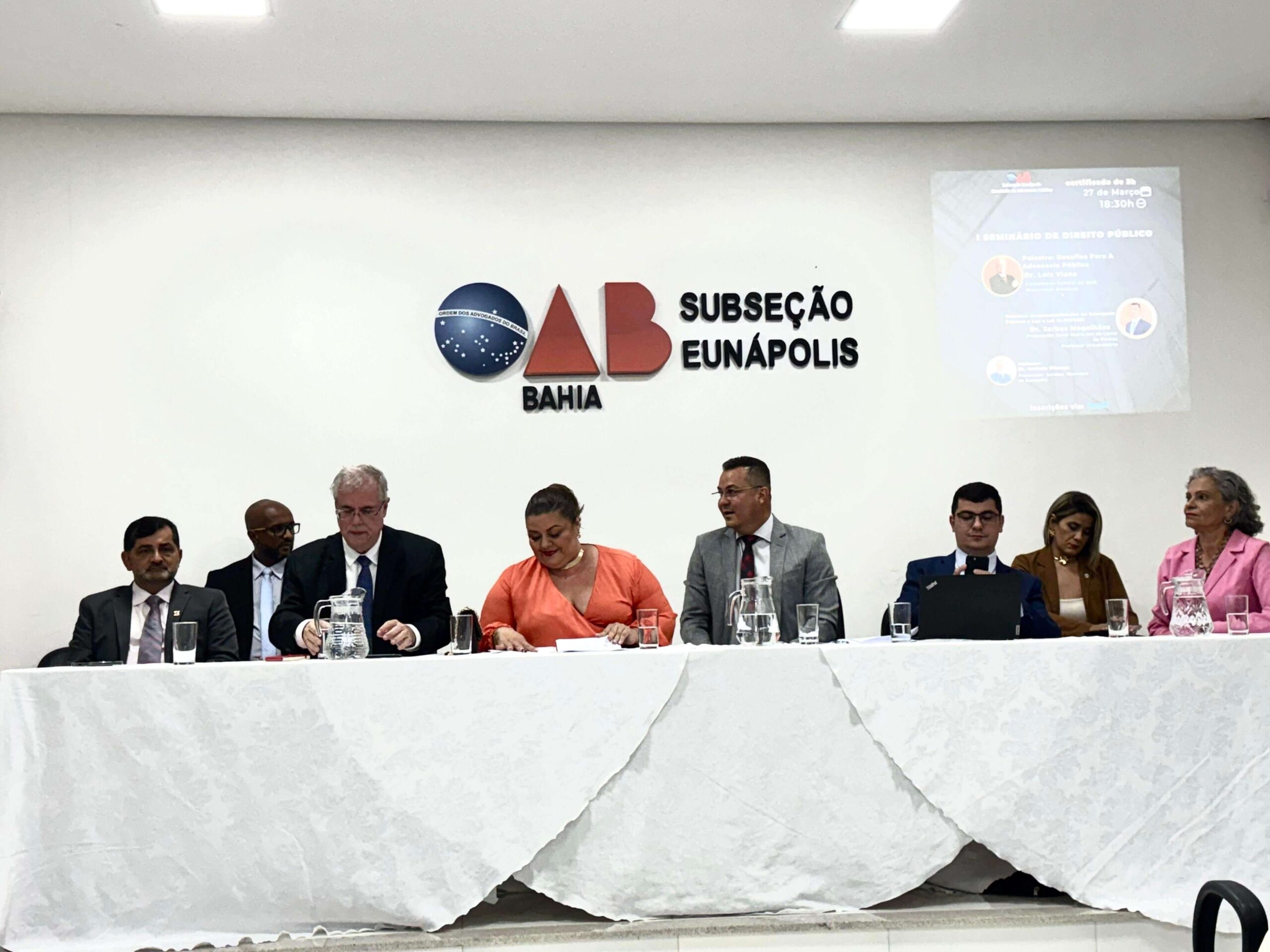 Valdiran Marques participa do 1º. Seminário de Direito Público realizado pela OAB de Eunápolis 3