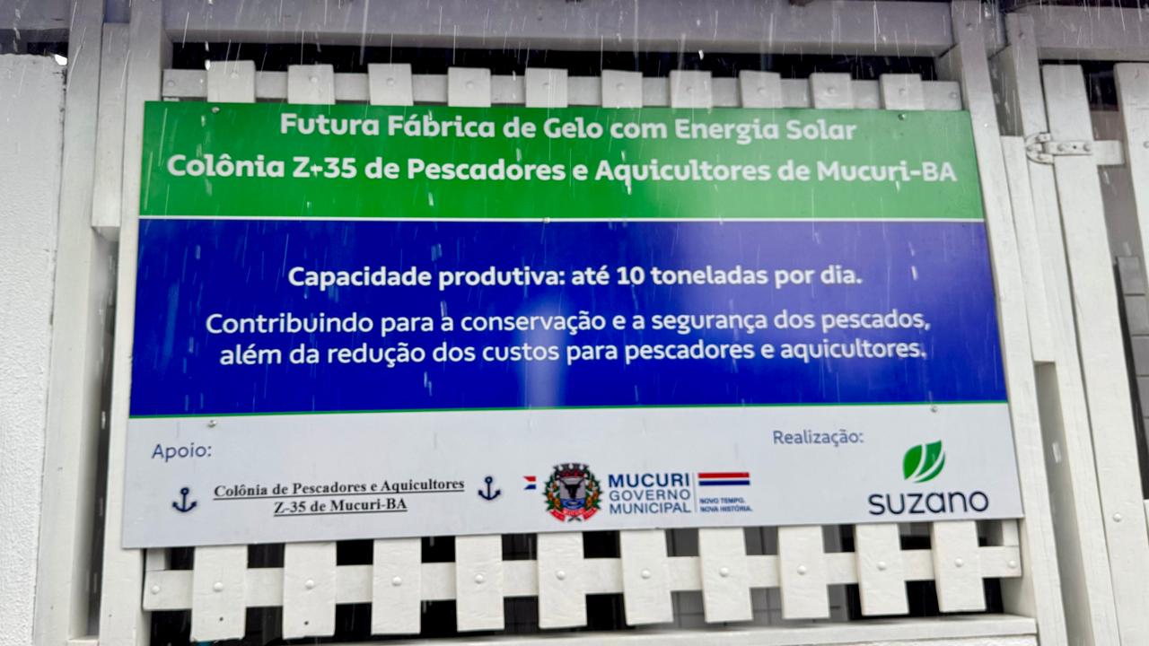 Marco inicial para obras da Fábrica de Gelo de Mucuri 6