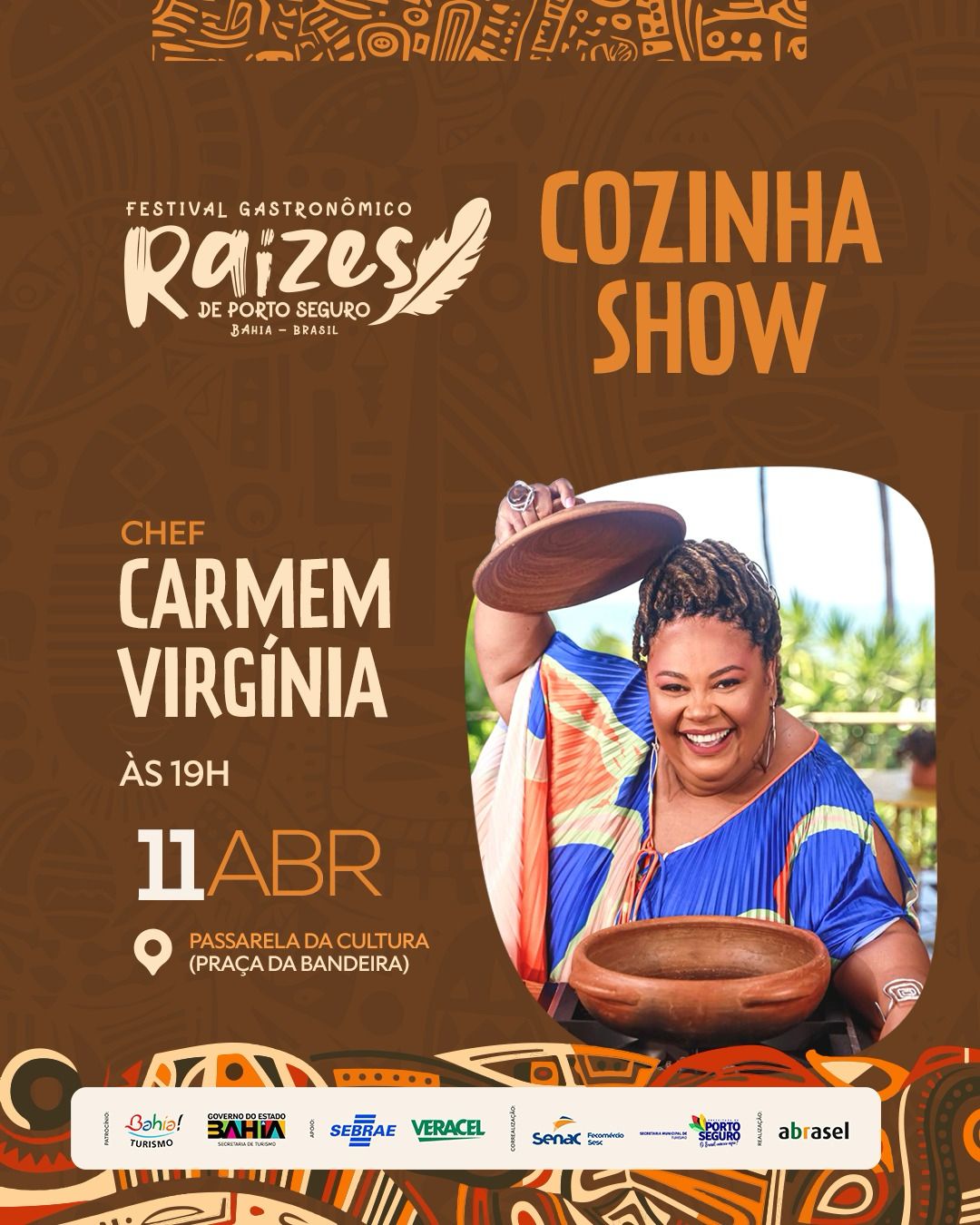 5º Festival Raízes de Porto Seguro terá aula-show com Chef Carmem Virgínia e celebra ancestralidade africana 5