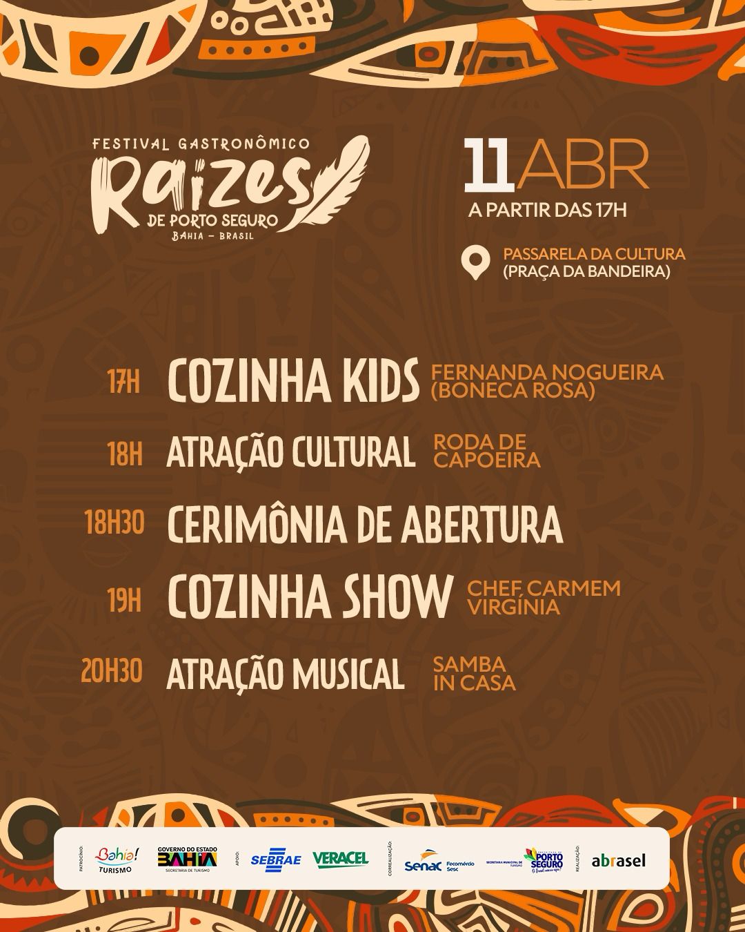 5º Festival Raízes de Porto Seguro terá aula-show com Chef Carmem Virgínia e celebra ancestralidade africana 6