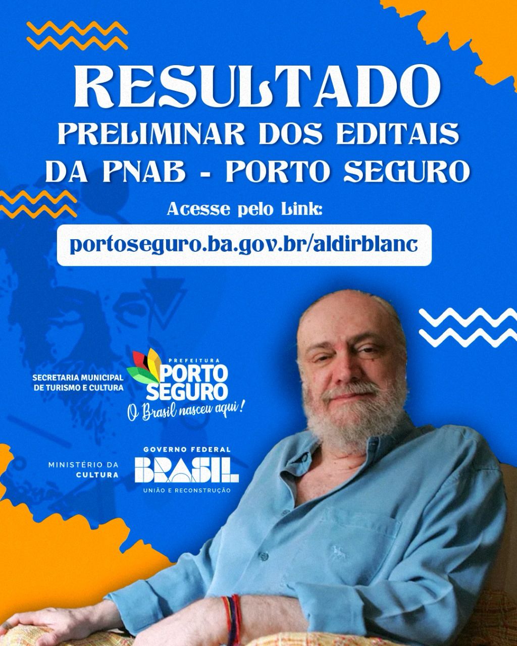 Resultado preliminar dos editais da Aldir Blanc Porto Seguro é publicado no Diário Oficial 5